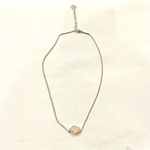 Kendra Scott Gold Ivory Druzy Tessa Necklace